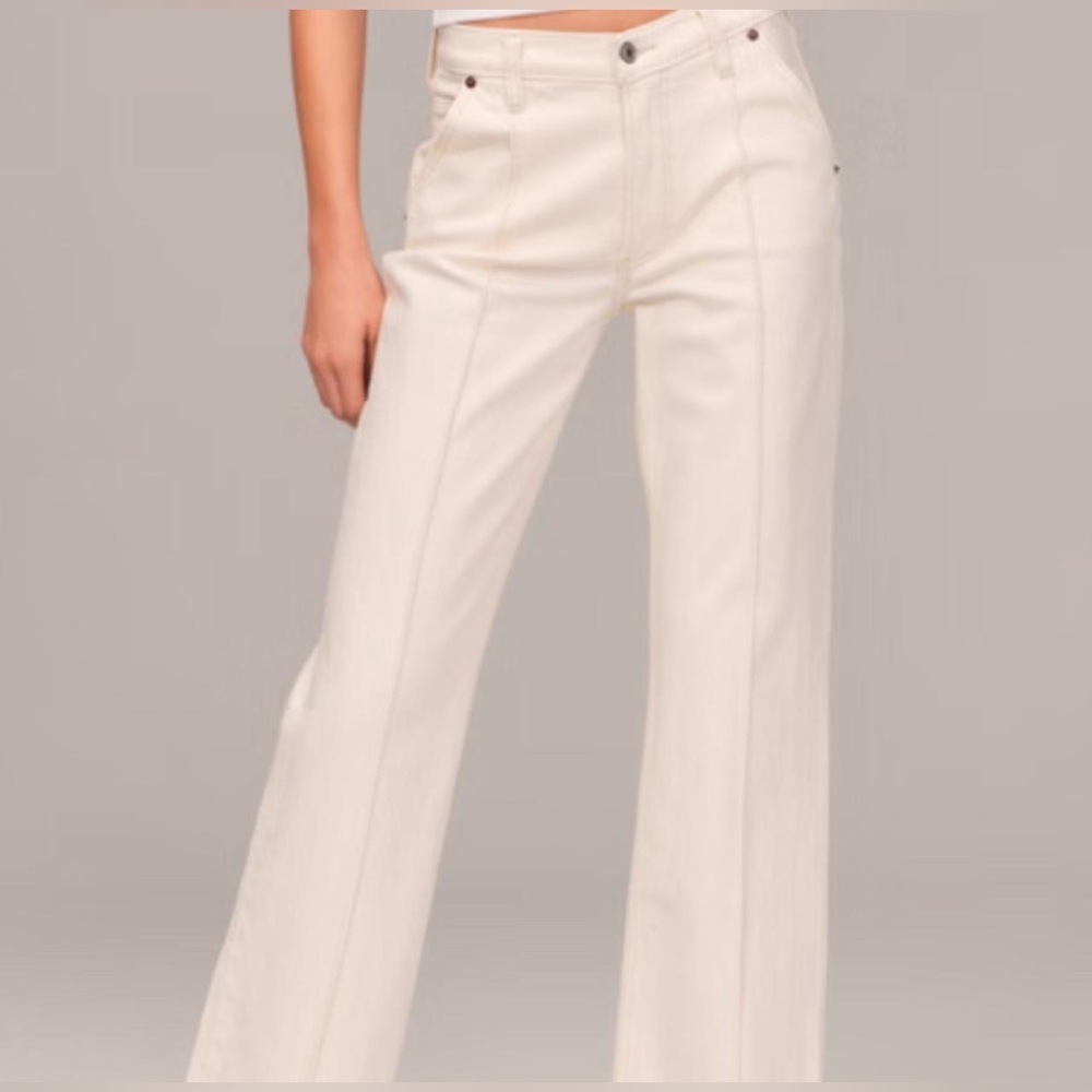 Abercrombiebie mid rise baggy jeans a